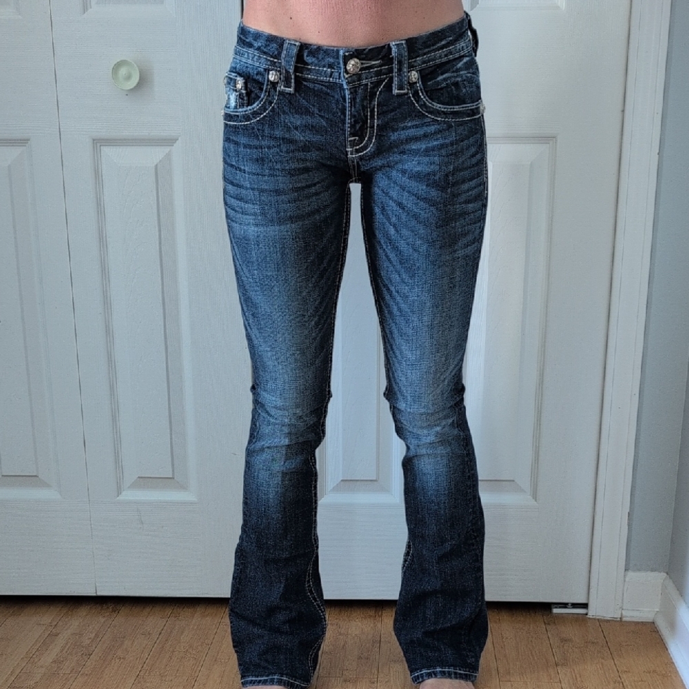 Miss Me Dark Blue Boot Cut Jeans